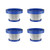 EICOBOT AR182 HEPA Filter for Cordless Vacuum Cleaner, Detachable & Replaceable Vacuum HEPA Filter 4Pcs