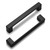 goldenwarm 5 Pack Matte Black Cabinets Pulls Kitchen Cabinet Handles Black Drawer Pulls Modern Zinc Alloy Dresser Pulls for Cupboard Handles Drawer Pulls(5In, 128mm)