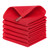 Kitinjoy 100% Cotton Kitchen Dish Cloths, 6 Pack Waffle Weave Ultra Soft Absorbent Dish Towels for Drying Dishes Quick Drying Kitchen Towels Dish Rags, 12 X 12Inch, Red
