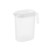 FEESHOW 1800ML/2200ML Water Jug, PP Pitcher Jug with Press Opening Lids Water Kettle for Refrigerator White 1800ML 1800ML
