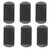 6 Silicone Mini Ice Cube Trays,160 Ice Cube Molds Easy Release Small Ice Cube,Crushed Ice for Chilling Whiskey, Cocktails & Juices Drinks.(Black)