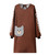NAN Wind Long Sleeve Aprons For Women,Kitchen Apron With Pockets for Cooking Baking Garden Cleaning Work