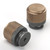 9BUILD 12 Pack Knurled Cabinet Knobs Gray Drawer Knobs Round Kitchen Cabinet Knobs Champagne Bronze Knobs for Cabinets and Drawers Gray Dresser Knobs