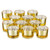 Romadedi Gold Votive Candle Holders, Set of 12 Tealight Candle Holder for Table Centerpiece, Wedding Decorations, Party & Home Decor, Small Mercury Glass Candle Holders Bulk