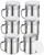 6 Pcs 10oz Stainless Steel Salt and Pepper Shakers with Lid and Handle Dredge Spice Shaker Seasoning Sugar Shaker Condiment Popcorn Salt Shaker Powder Sugar Flour Shaker for Cooking Kitchen Baking