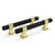 Haidms 10 Pack Black and Gold Cabinet Pulls Black Drawer Pulls Cabinet Handles for Kitchen Modern Cabinet Pulls 3 inch Hole Centers