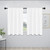 Easy-Going Rod Pocket Blackout Curtains for Bedroom, Room Darkening Window Curtains for Living Room, Thermal Insulated Noise Reduction Solid Window Drapes, 2 Panels(42x45 in, White)