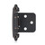 Vallecloud 4 Pack (2 Pair) Oil Rubbed Bronze Self Closing Cabinet Hinges for Kitchen Cabinet Door, 1/2" Overlay (Variable) Semi Concealed Kitchen Cabinet Hinges