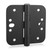 3 Pack goldenwarm Ball Bearing Security Door Hinges for Exterior & Interior Doors 4inch Matte Black Stainless Steel Heavy-Duty Hinges for Outswing Doors, 5/8'' Radius Corners