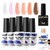 Morovan 5 in 1 Builder Gel Nail Kit: 6 Colors Builder Gel for Nails with Top Coat UV LED Builder Nail Gel for Nail Extension Thickening