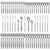 BEWOS 60-Piece Silverware Set, Stainless Steel Silverware Sets for 12, Forks Spoons and Knives Set, Cutlery Set, Mirror Polished Flatware Set, Dishwasher Safe Kitchen Utensils Set for Home, Restaurant