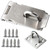 Gate Lock Hasp, Stainless Steel Safety Packlock Clasp Hasp Lock Set Door Locks Hasp Latch for Doors, Cabinets, Closets and More (3 Inch)