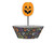 Unique Jack-O-Lantern Halloween Cupcake Kit | Black | 24 Pcs, 2", Orange