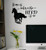 Home Where Herd is Vinyl Decal Horse Wall Decor Farm Quotes 23x19-Inch Black