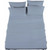 Raymond Waites 3 Piece Sheet Set, Cotton Rich, 400-Thread Count, Dusty Blue, Twin Sheet Set