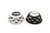 Fox Run Mustache Bake Cup Set, Standard, 100-Count, Black and White