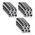 Beistle Cow Print Plates (square-shaped), Black/White, 7", 24 piece