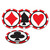 Casino Coasters (asstd designs) (8/Pkg)