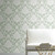 RoomMates RMK12119WP Damask Peel and Stick Wallpaper, Green