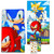 Sonic The Hedgehog Towel Set for Kids, Boys - Bundle with Sonic Beach Towel, Stickers and More | Sonic The Hedgehog Pool and Bathroom Set
