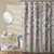 Lush Decor Riley Shower Curtain, 72" x 72", Light Gray