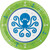Creative Converting Ocean Preppy Boy Round Dessert Paper Plates, Multicolor