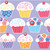 Creative Converting Celebrations 16 Count Sweet Cupcake Lunch Napkins, Pink/Purple