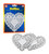 Hygloss Products Heart Doilies - 4 Inch Silver Foil Doily For Crafts, Table Settings Made In USA, 12 Pack