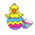 Chef Craft Easter Window PVC Cling, 8 inch, Design May Vary