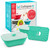 Collapse-it (2) 6-Cup Silicone Vegetable Steamers - Collapsible Microwave Safe Cookware Great for Cooking Vegetables - Compact Kitchen Veggie Steamer - Microwaveable Food Containers (Green)
