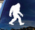 So Cool - Bigfoot Sasquatch - Vinyl 5" tall (color: WHITE) decal laptop tablet skateboard car windows sticke