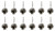 Silver Shower Curtain Rings Hooks Polished Shiny Chrome Seashells Decorative Shower Curtain Hooks Set of 12 Metal Rust-Proof Shower Hanger Rings for Bathroom Curtains Rods