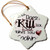 3dRose What Doesnt Kill You Cooking Snowflake Ornament, 3"