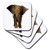 3dRose African Elephant - Soft Coasters, set of 4