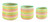 Creative Co-Op Handwoven Multicolor Grass Baskets (Set of 3 Sizes)