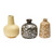 Creative Co-Op Stoneware Vases with Reactive Glaze, Set of 3