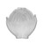 Creative Co-Op Stoneware Hands, Reactive Glaze Bowl, 5" L x 5" W x 2" H, White