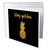3dRose Andrea Haase Art Illustration - Stay Golden Typography And Pineapple - 12 Greeting Cards with envelopes (gc_274741_2)