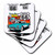 3dRose Route 66 Coaster, Soft, Set of 4