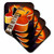 3dRose LLC Jazz Guitar Coaster, Soft, Set of 4