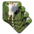 3dRose cst_21325_2 Farm Animals Goat Soft Coasters, Set of 8