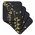 3dRose cst_45181_2 Twisted Vines Soft Coasters, Set of 8
