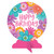 Amscan Pretty Petals Birthday Table Cardstock Centerpiece | 9 3/5'H | 1 Pc