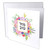 3dRose Greeting Card Mazel Tov in Hebrew letters Jewish Congratulations floral pink flowers - 6 by 6-inches (gc_316539_5)