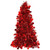 Red Tinsel Christmas Tree Table Centerpiece | Party Decoration