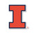 Illinois Fighting Illini 10 Inch Vinyl Mascot Decal Sticker 4-Pack