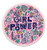 GT Graphics Girl Power Pretty - 3" Vinyl Sticker - for Car Laptop I-Pad Phone Helmet Hard Hat - Waterproof Decal