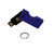 Designz3D Yubikey Protector Flip Case Keychain Holder (5 NFC Compatible) (Purple)
