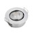 Pack of 10 3W Small LED Downlights Recessed Mini Adjustable COB Cabinet Spot Lights Hole Size 40-45mm Silver + 3000K DC12V Driver