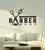 Vinyl Wall Decal Barber Shop Haircuts Style Man's Hair Salon Stickers Mural Large Decor (g7282) Black